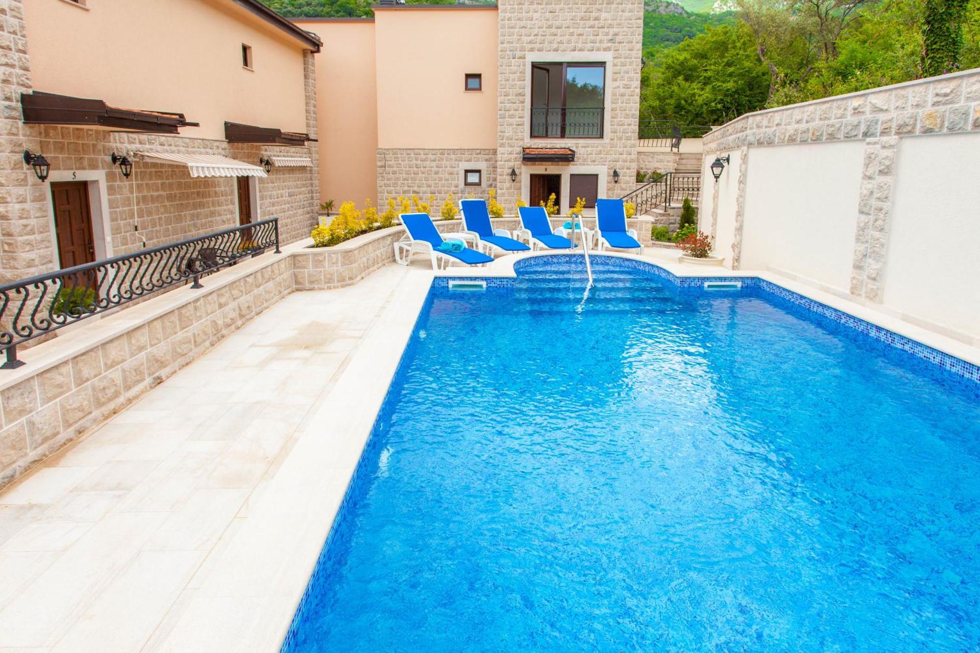 Ferienwohnung Rosmarino Sveti Stefan Exterior foto